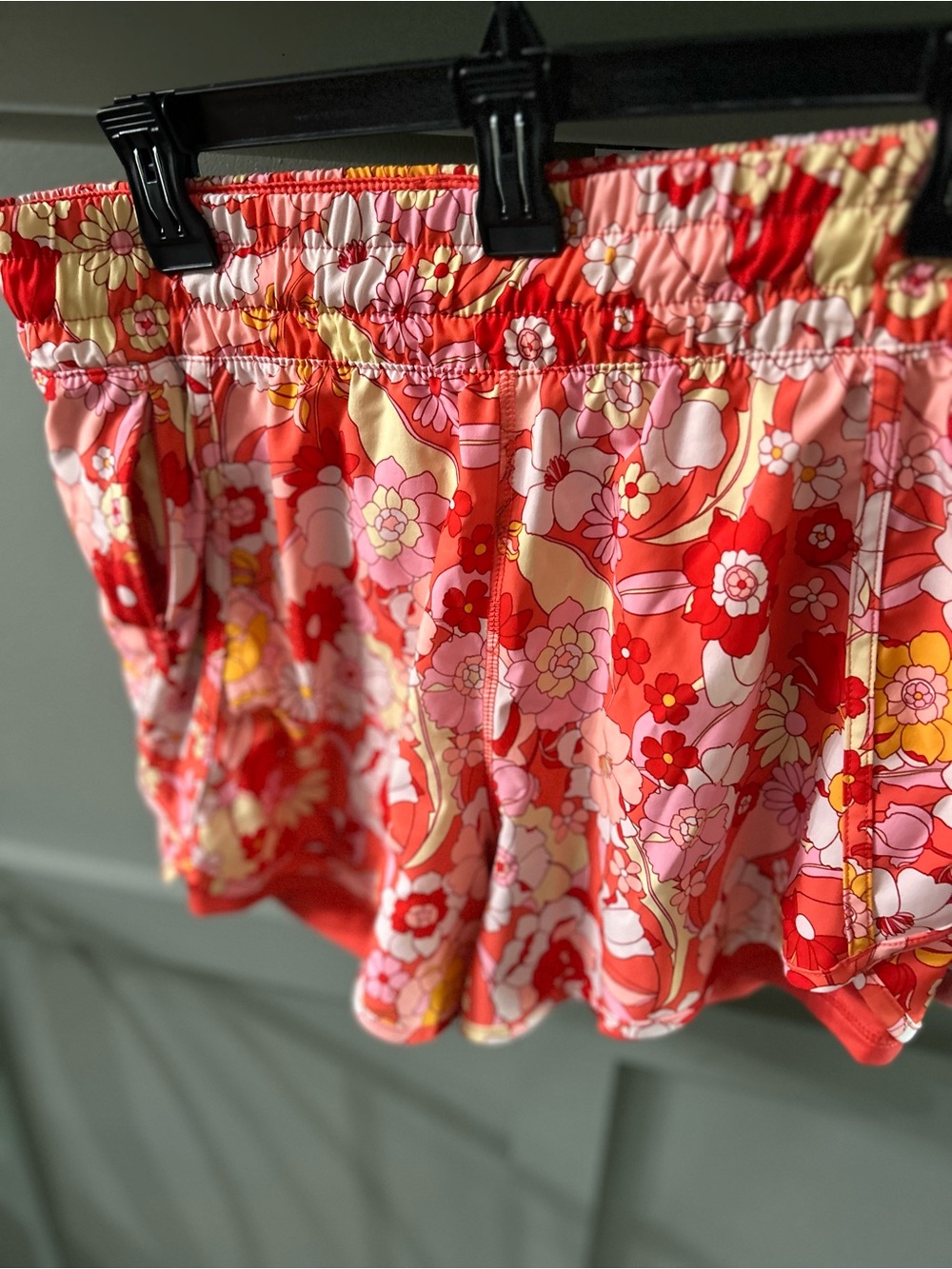 Avia Pink & Red Floral Ladies Shorts